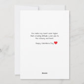 Travel Romantic Photo Love You Airplane Custom シーズンカード (裏面)