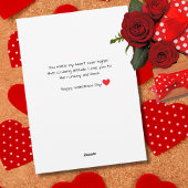 Travel Romantic Photo Love You Airplane Custom シーズンカード