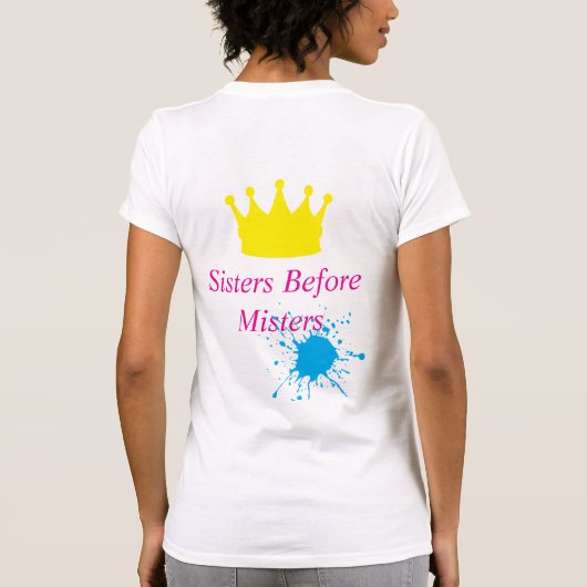 Travel Sisters Tee – No Men, Just Memories Tシャツ (裏面)