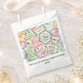 Travel Stamps フェイバーバッグ (クリップ留めされた状態)