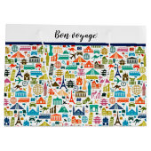 Travel the world  ラージペーパーバッグ (裏面)