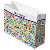 Travel the world  ラージペーパーバッグ (正面アングル)