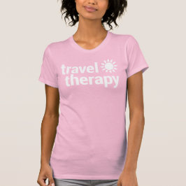Travel Therapy T-Shirt | Travel Shirt Pink Tシャツ