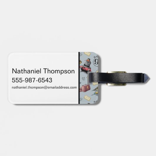 Travel To HOGWARTS™ Pattern ラゲッジタグ (裏面横)