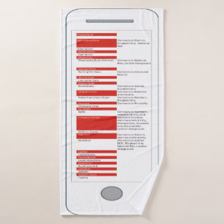 Travel to London バスタオル