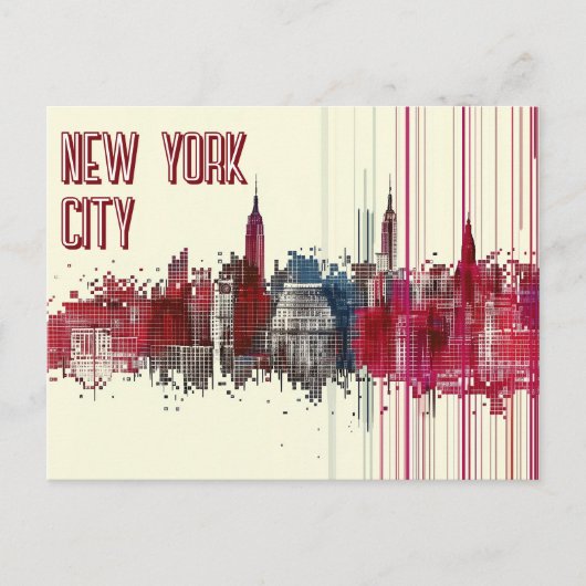 Travel to New York City USA ポストカード (正面)