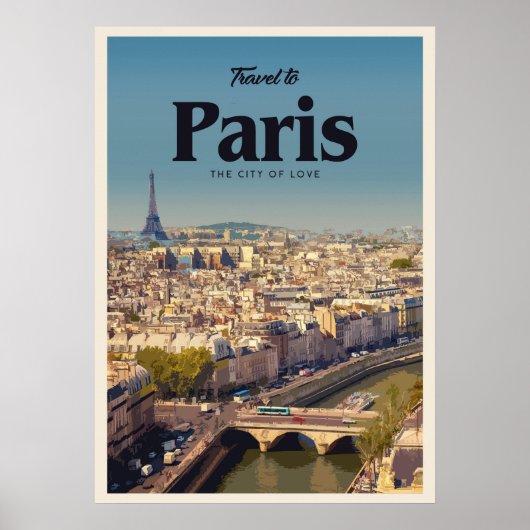 Travel to Paris ポスター (正面)