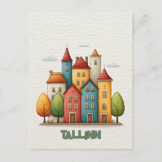 Travel to Tallinn Postcard ポストカード (正面)