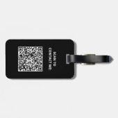 Travel Vacation Adventure Mountain Forest Sunset ラゲッジタグ (裏面横)