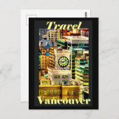 Travel Vancouver, BC, Canada ポストカード (正面/裏面)