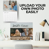 Travel Wall Calendar in Black and Beige Filmstrip カレンダー