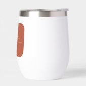 Travel Wine Tumbler: Claude Co. Burnt Umber (左面)