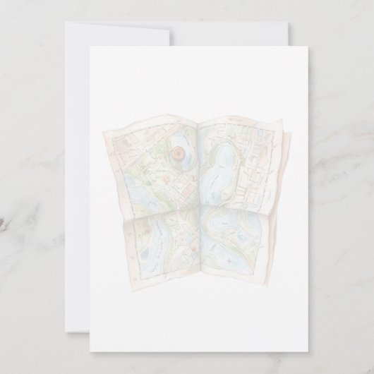 Travel World Birthday Invitation 招待状 (裏面)