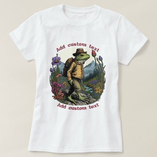 Traveler Frog wildwer forest Toad、Frog Lovers Tシャツ (デザイン正面)