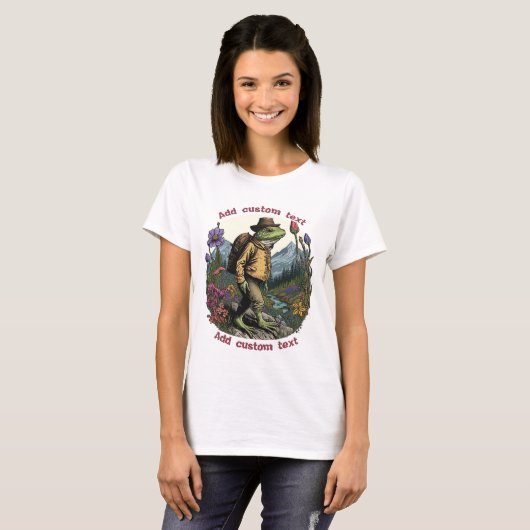 Traveler Frog wildwer forest Toad、Frog Lovers Tシャツ (正面フル)