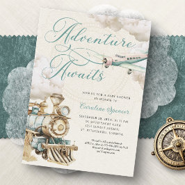 Traveling Adventure Baby Shower Invitation 招待状