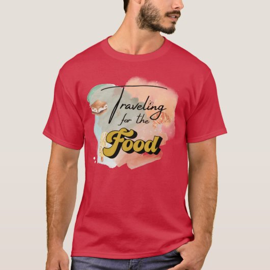Traveling for the food gift tシャツ (正面)