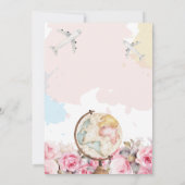 Traveling From Miss to Mrs Bridal Shower Floral  招待状 (裏面)