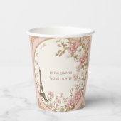 Traveling from Miss to Mrs Bridal Shower Paris 紙コップ (裏面)