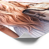 Traveling from Miss to Mrs Bridal Shower Welcome ポスター (角)