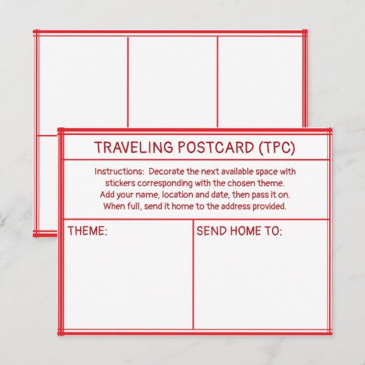 TRAVELING POSTCARD (TPC) ポストカード (正面/裏面)