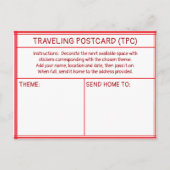 TRAVELING POSTCARD (TPC) ポストカード (正面)