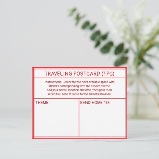 TRAVELING POSTCARD (TPC) ポストカード (スタンド正面)