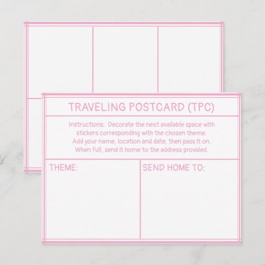 TRAVELING POSTCARD (TPC) ポストカード (正面/裏面)
