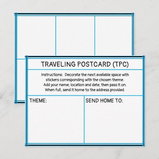Traveling Sticker Postcard ポストカード (正面/裏面)