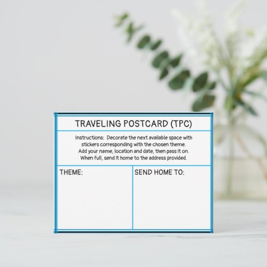 Traveling Sticker Postcard ポストカード (スタンド正面)