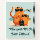 Travelling Cat Love Moment Spiral Notebook ノートブック (裏面)