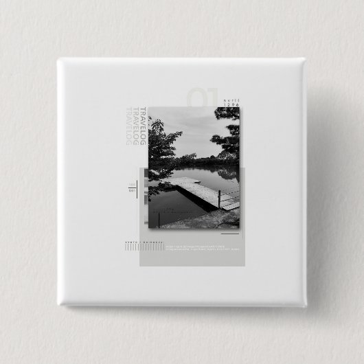 travelog_1 缶バッジ (正面)