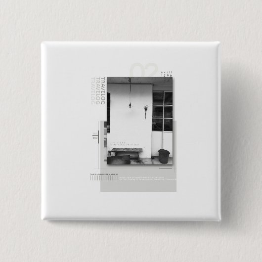 travelog_2 缶バッジ (正面)