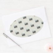 travelog_3 楕円形シール (封筒)