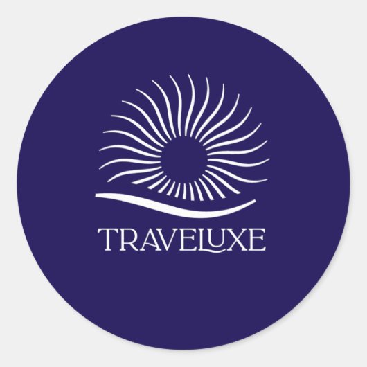 Traveluxe Logo Round Sticker ラウンドシール (正面)