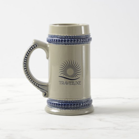 Traveluxe Logo Stein ビールジョッキ (左)