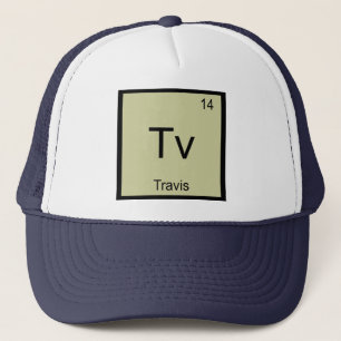Travis名化学元素周期表 キャップ