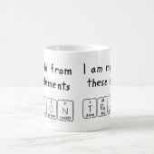 Travon定期的なテーブル名mug コーヒーマグカップ (中央)