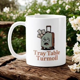 Tray Table Turmoil   旅の混沌 客室乗務員 コーヒーマグカップ