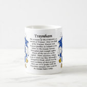 Traynham第50の懇親会の紋章付き外衣 コーヒーマグカップ (中央)