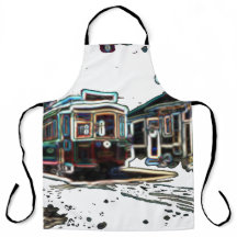 TRCネオンストリートカーアットストンラージプリントエプロン