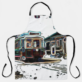 TRCネオンストリートカーアットストンラージプリントエプロン エプロン