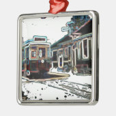 TRCネオンストリートカーアットストーンスクエアプレミアムオーナメント メタルオーナメント (左)