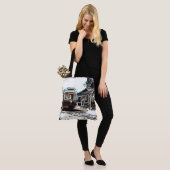 TRCネオンストリートカーアットノースラージショルダートート トートバッグ (モデル)