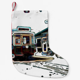 TRCネオン市電at stnスモールクリスマスストッキング スモールクリスマスストッキング