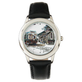 TRCネオン市電at stn Kids Watch 腕時計