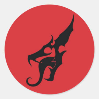 TRDドラゴンヘッド・ステッカー ラウンドシール