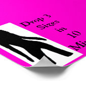 tre2レディーロゴ、ドロップ3 Sizesin10分 ポスター (角)