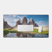Tre Cime di Lavaredo/Drei Zinnen Dolomite mountain デスクマット (キーボード&マウス)