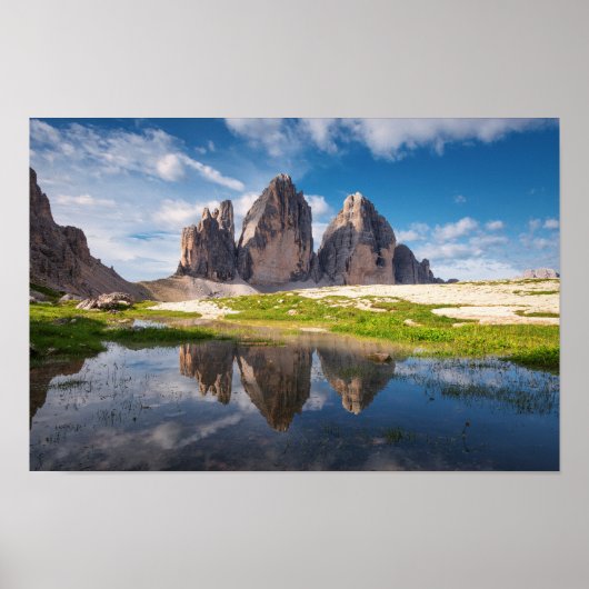 Tre Cime di Lavaredo/Drei Zinnen Dolomite mountain ポスター (正面)
